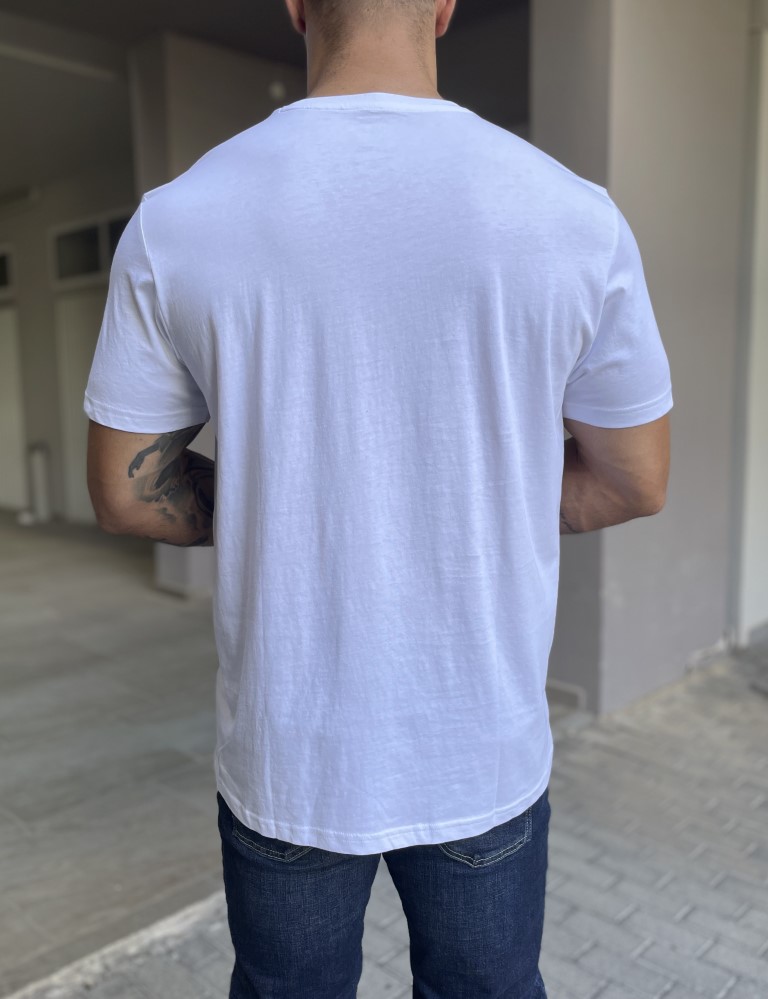 Lee ανδρικό μπλουζάκι λευκό SS Pach Logo Tee L60UFQ12 φωτογραφία